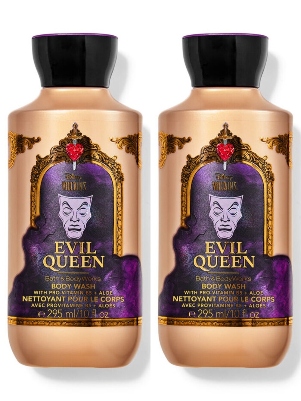 Bath & Body Works Disney Villains Snow White Evil Queen Body Wash Set of 2 NEW